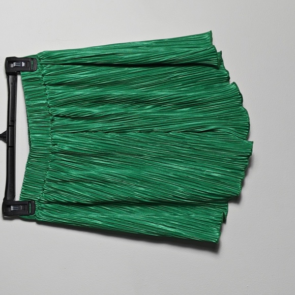 Oversized 2piece Pleated Long Sleeve Button Blouse Top Wide Leg Short Set Size S - Picture 15 of 16